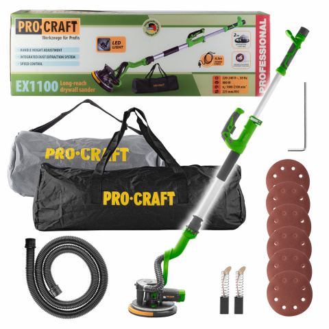 Bruska na sádrokarton s vysavačem  Procraft EX1100 | EX1100